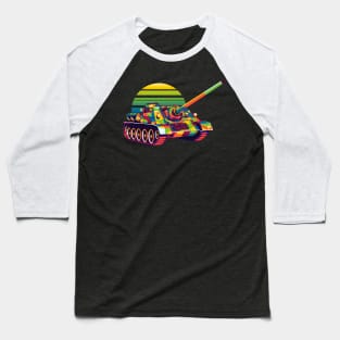 SU-100 Tank Destroyer Baseball T-Shirt